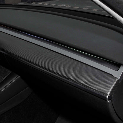 TESERY Tesla Model 3 / Y Dashboard Cover - Dry Carbon Fiber Interior Mods