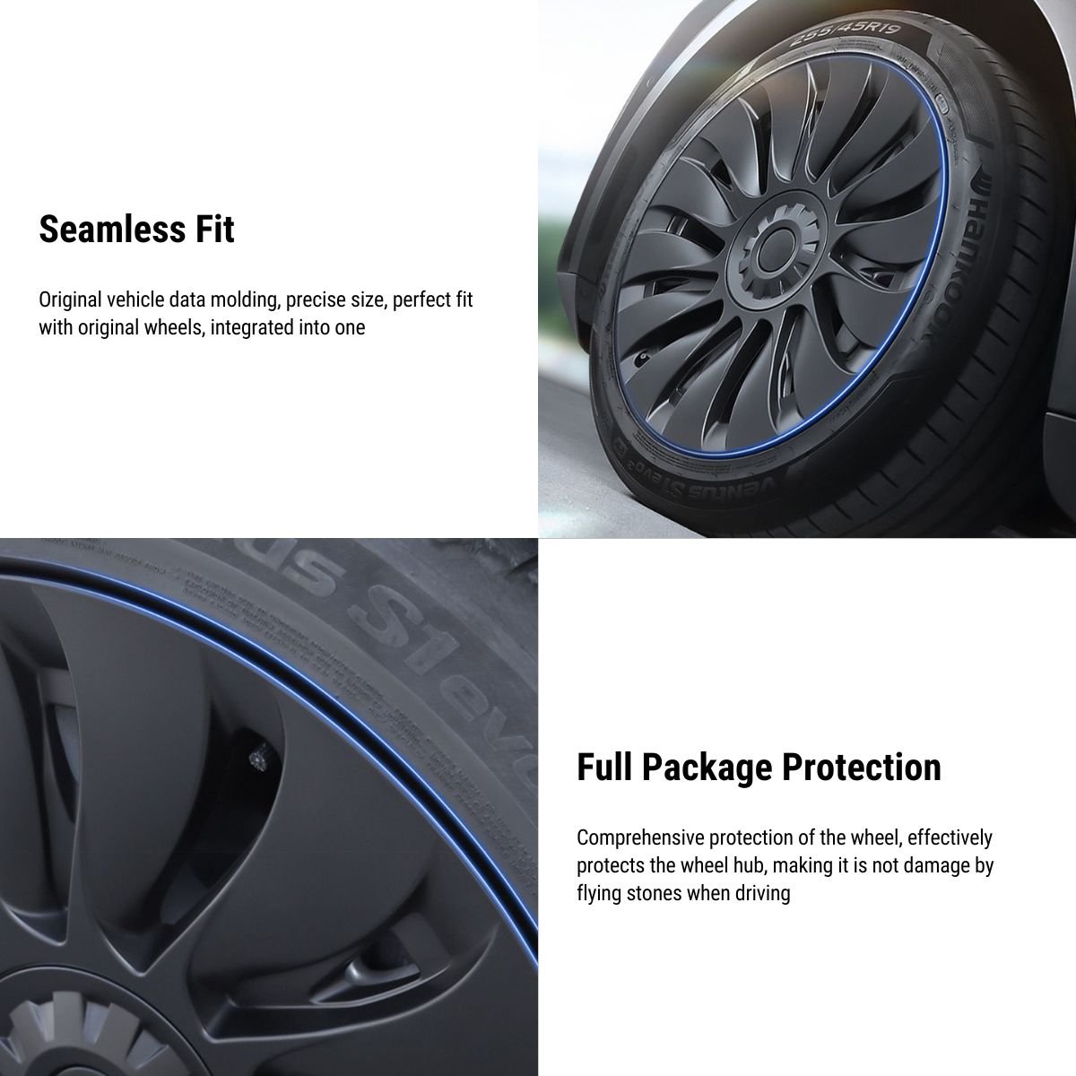TESERY 19″ 20″ Uberturbine Wheel Covers  For Tesla Model Y