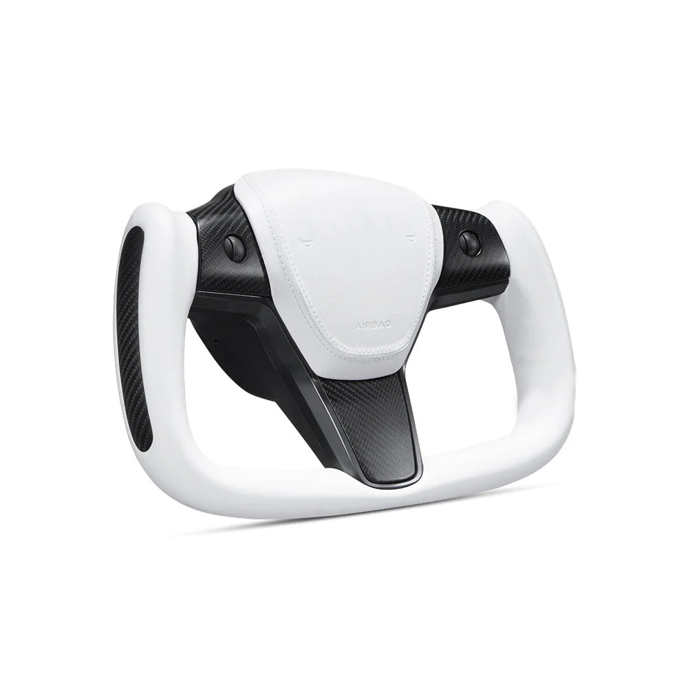 TESERY Yoke Carbon Fiber Steering Wheel for Model 3 / Y【Style 37】