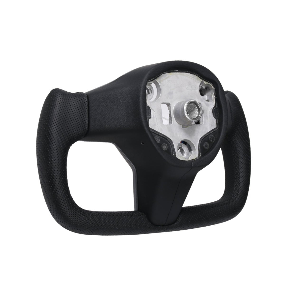 TESERY Perforated Leather Yoke Steering Wheel for Tesla Model 3 / Y【Style 35】