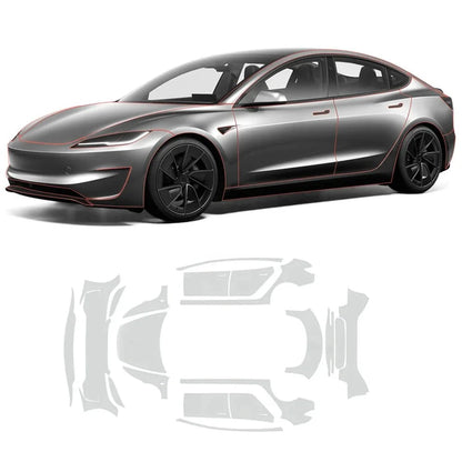 TPU Full Car Paint Protection Film (PPF) for Tesla Model 3 | Glossy