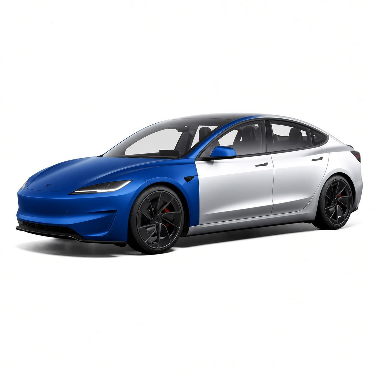 TPU Glossy Full Front Car Paint Protection Film (PPF) for Tesla Model 3 | Tesery