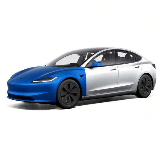 TPU Glossy Full Front Car Paint Protection Film (PPF) for Tesla Model 3 | Tesery