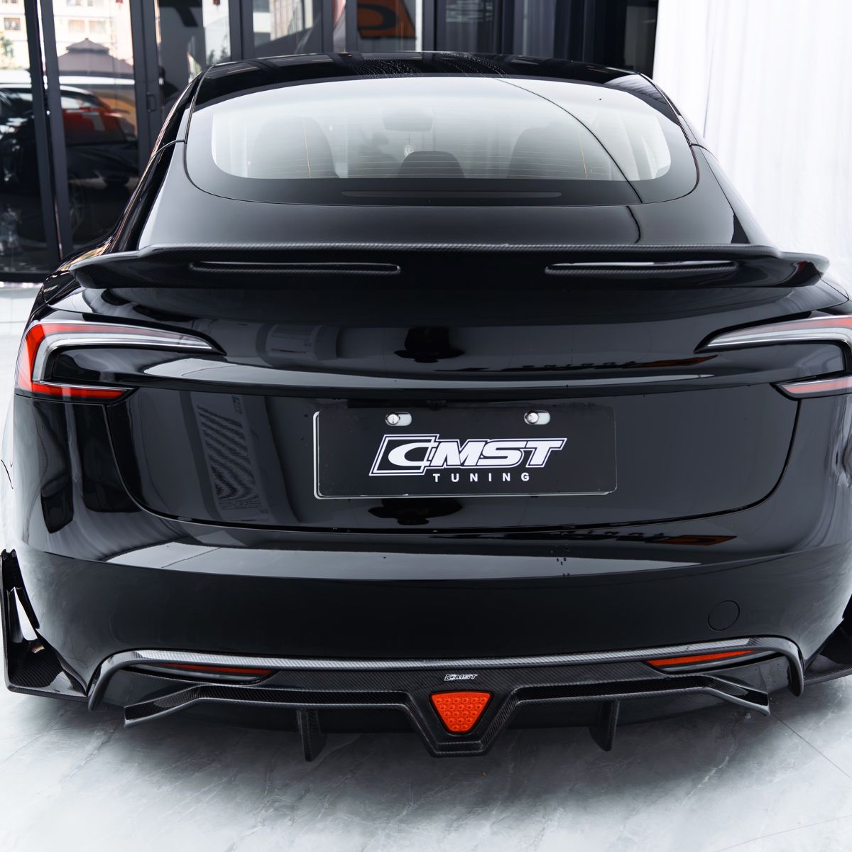 Track-Performance Carbon Fiber Rear Spoiler Wing for Model 3 Highland