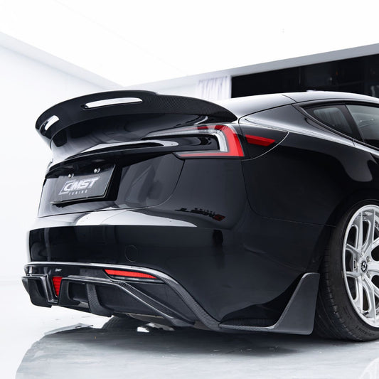 Track-Performance Carbon Fiber Rear Spoiler Wing for Model 3 Highland
