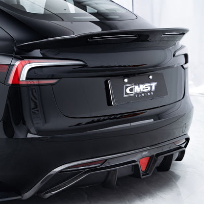 Track-Performance Carbon Fiber Rear Spoiler Wing for Model 3 Highland
