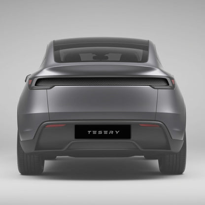 Trunk Tailgate Applique for Tesla Model Y Juniper - Real Dry Molded Carbon Fiber