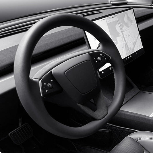 Alcantara Steering Wheel Panel Kit for Model 3 Highland / Y Juniper | 2 Options