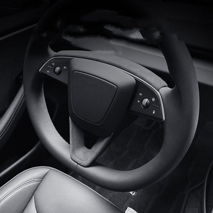 Alcantara Steering Wheel Panel Kit for Model 3 Highland / Y Juniper | 2 Options