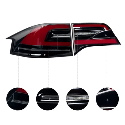 Turn Brake Lamp & Inner Tail Light Replacement for Model X (16-20)