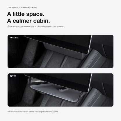 Under Center Screen Storage for Model 3 Highland / Model Y Juniper / Model YL