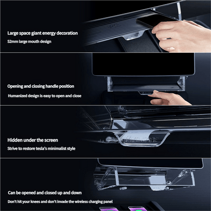Under Screen Storage Organizer for Model Y Juniper & Model 3 Highland | TESERY