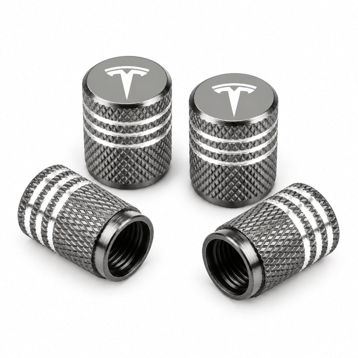 Valve Stem Caps 4 Pack Fit Suitable for Tesla 3/Y/S/X 2017-ON