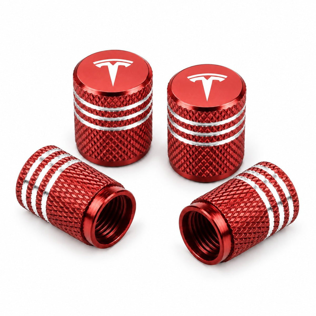 Valve Stem Caps 4 Pack Fit Suitable for Tesla 3/Y/S/X 2017-ON