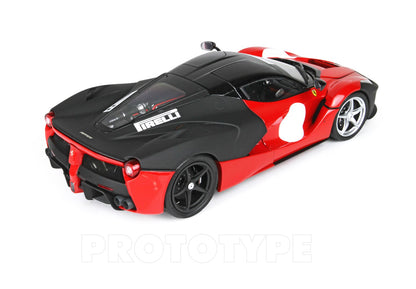 BBR 1:18 Ferrari LaFerrari Test 2012 Open Diecast Rosso Corsa 322 And Matt Black EXCLUSIVE BBR182236ST