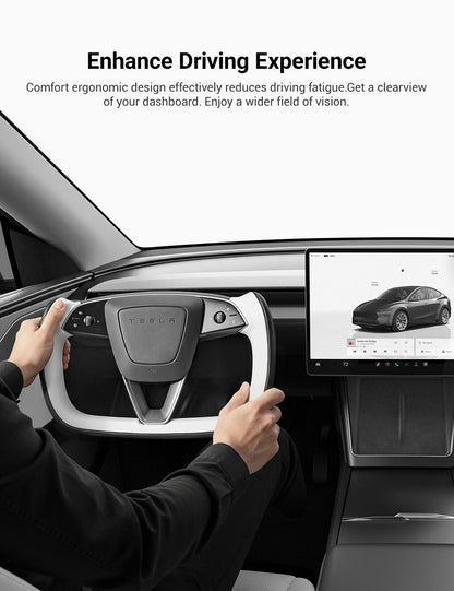 Yoke Steering Wheel for Model 3 Highland / Model Y Juniper【Two-Tone Style】