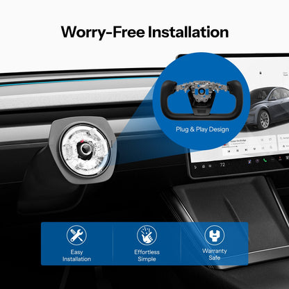 Yoke Steering Wheel for Model Y Juniper / Model 3 Highland【Inspired by Model S/X】