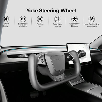 Yoke Steering Wheel for Model Y Juniper / Model 3 Highland【Inspired by Model S/X】